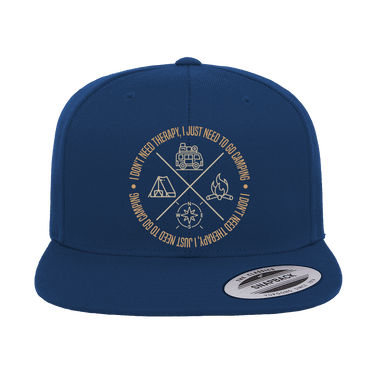 I Don't Need Therapy Embroidered Flat Bill Cap